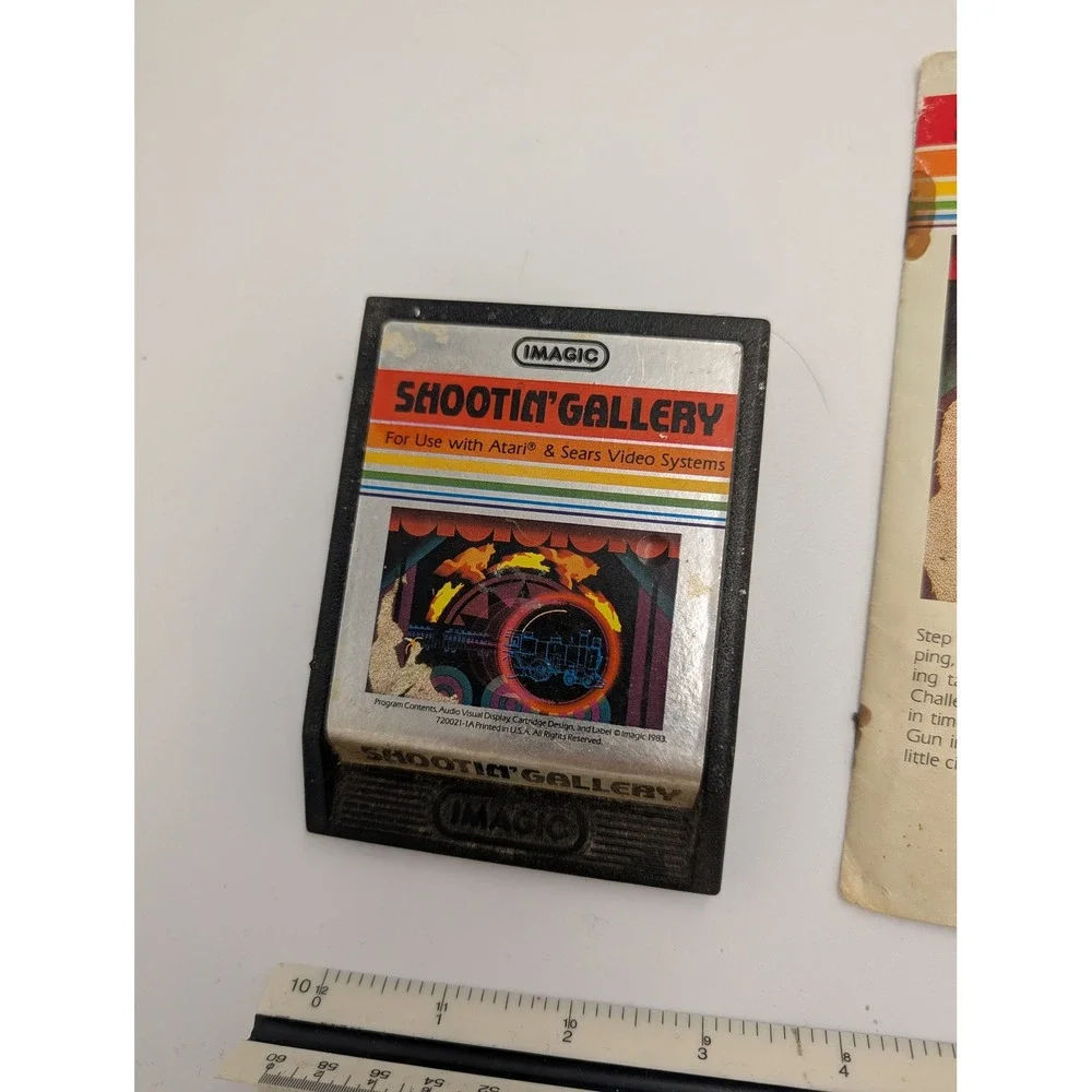 Imagic Shootin' Gallery Atari 2600 Sears Video System Cartridge with Manual 1983